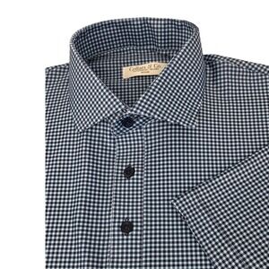 NWOT Collars and Co Featherweight Flex Polo Short Sleeve Medium Relaxed Blue